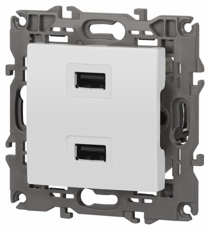 Розетка 2хUSB type A без рамки Эра Эра Elegance 14-4110-01