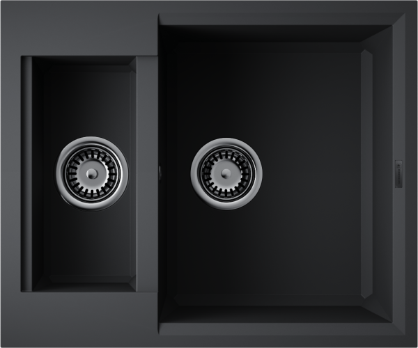 Кухонная мойка Omoikiri Sakaime 60-2 4993908 черная матовая