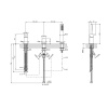 Смеситель для ванны Gessi Rettangolo 20043#299 черный матовый