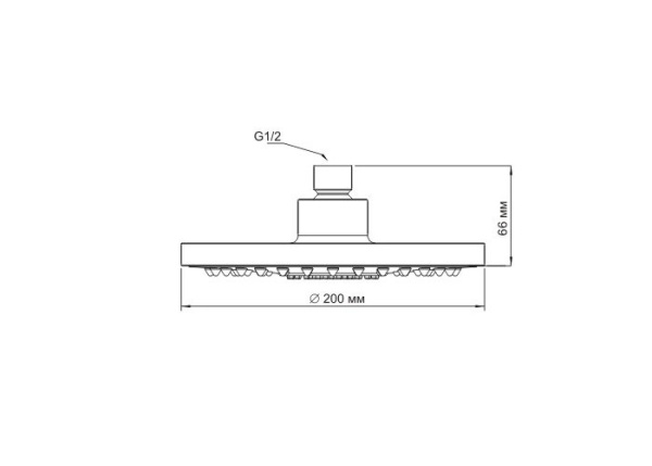 Верхний душ WasserKRAFT А029