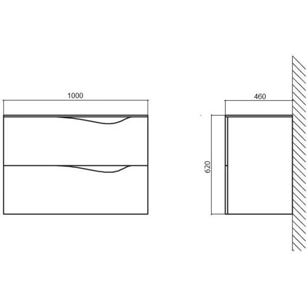 Раковина 100x46 см BelBagno Clima BB13100L