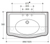 Раковина Simas Arcade 105 AR874bi*1