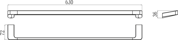 Полотенцедержатель Ravak 10° TD 310.00 X07P325 66 см