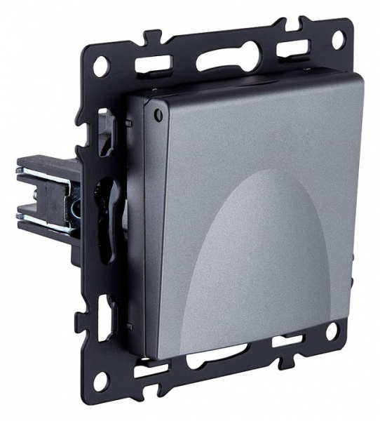 Розетка с заземлением с крышкой, без рамки Kollinger Asthetik AS-015GY