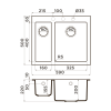 Кухонная мойка Omoikiri Bosen 59-2A 4993821 графит