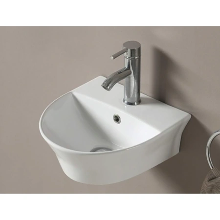 Раковина CeramaLux 78370 33,5x35,5 см, подвесная, белый