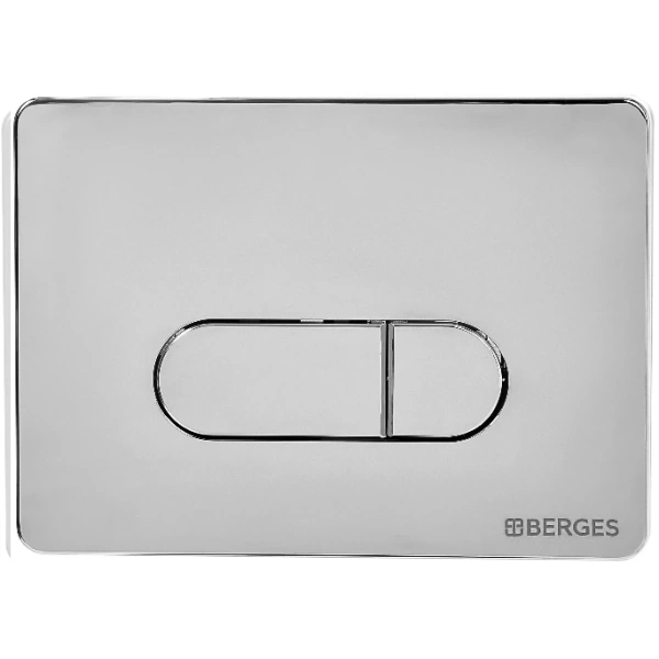 Инсталляция для унитаза Berges Novum D3 040233 с кнопкой смыва, хром