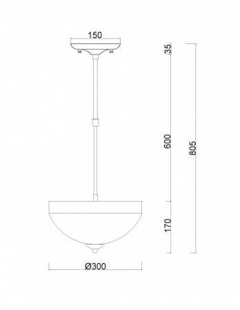 Светильник на штанге MyFar Ceiling MR1525-3C
