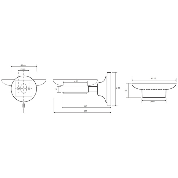 Мыльница Bemeta Retro 144108027