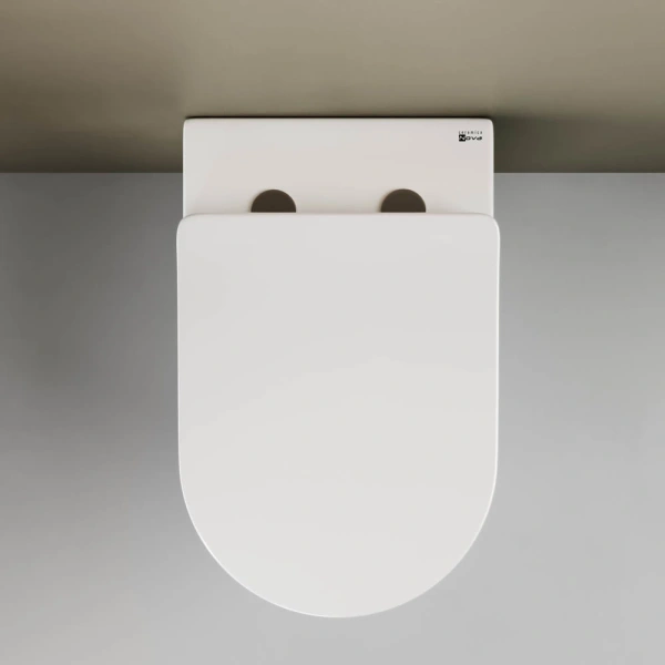 Приставной безободковый унитаз с сиденьем микролифт Ceramica Nova Mia CN1810