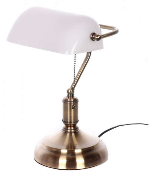Настольная лампа декоративная LUMINA DECO BANKER LDT 305 WT