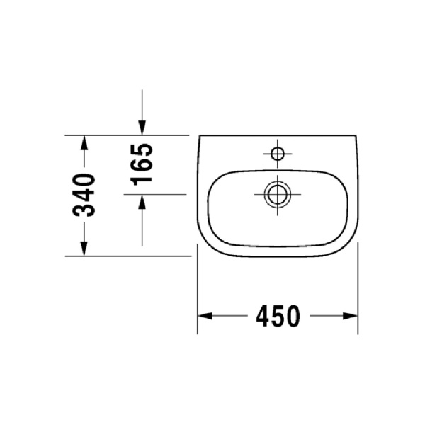 Раковина Duravit D-Code 45 07054500002