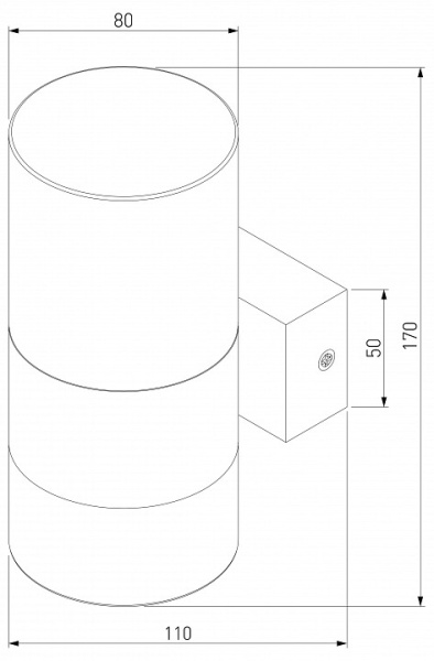 Бра Eurosvet Watford 40021/1 LED хром/прозрачный