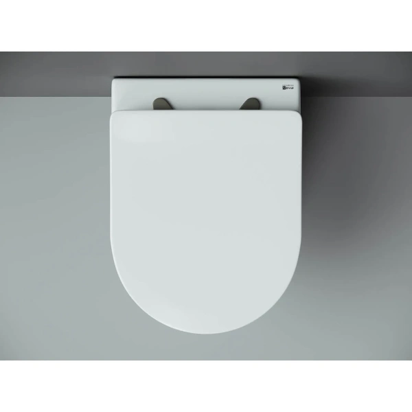 Унитаз подвесной Ceramica Nova Metropol CN4002 безободковый, с сиденьем микролифт, белый