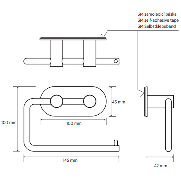 Держатель туалетной бумаги Bemeta Easy 163112025 нержавеющая сталь матовая
