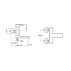 Смеситель для ванны Jacob Delafon STRAYT E45370-CP