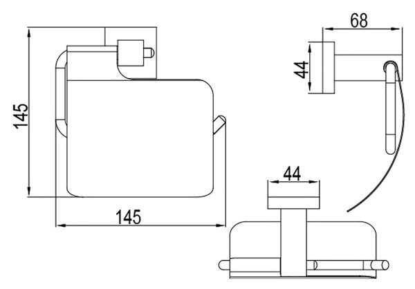 Держатель для туалетной бумаги Timo Selene 10042/00