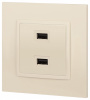 Розетка 2хUSB type A без рамки Эра Эра Elegance 14-4110-02