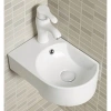 Раковина CeramaLux 9273R 41x27 см R, рукомойник, белый