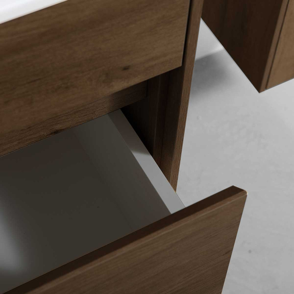 Тумба под раковину Vincea Chiara 80 см VMC-2C800TO темное дерево