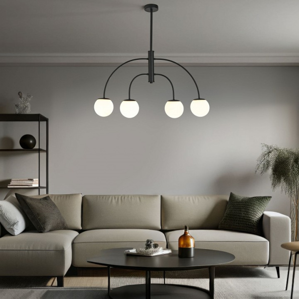 Люстра на штанге Eurosvet Cenacolo 30179/4 черный