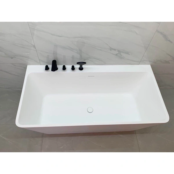 Ванна из литьевого мрамора Timo Erika Solid Surface ERIKA1700 170x75 см, белый матовый