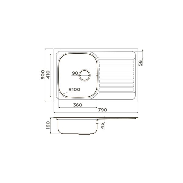 Кухонная мойка Omoikiri Kashiogawa 79-IN нержавеющая сталь/нержавеющая сталь 4993452