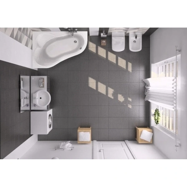 Акриловая ванна 150x100 см L Santek Ибица 1.WH11.2.034