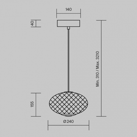 Подвесной светильник Maytoni Bruma MOD397PL-L10B3K