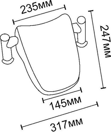 Подголовник для ванны Royal Bath SY-2B белый