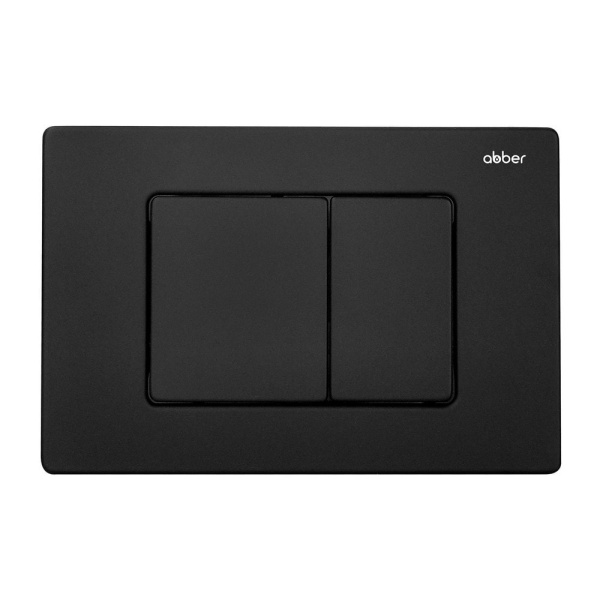 Комплект унитаза с инсталляцией Abber Bequem AC1100T-AC0105-AC0120MB с черной матовой клавишей