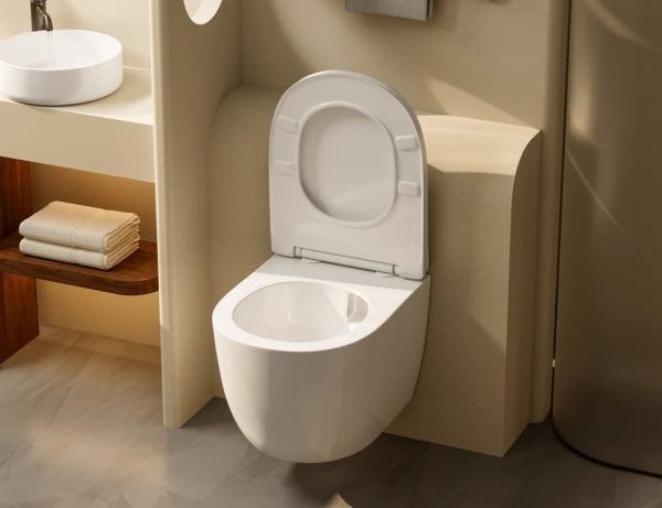 Комплект унитаза с инсталляцией Abber Bequem AC1100T-AC0105-AC0120MW с белой матовой клавишей
