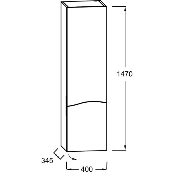 Пенал Jacob Delafon Sherwood EB1836RRU-P13