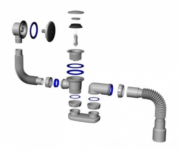 Слив-перелив для ванны Salini 23101H
