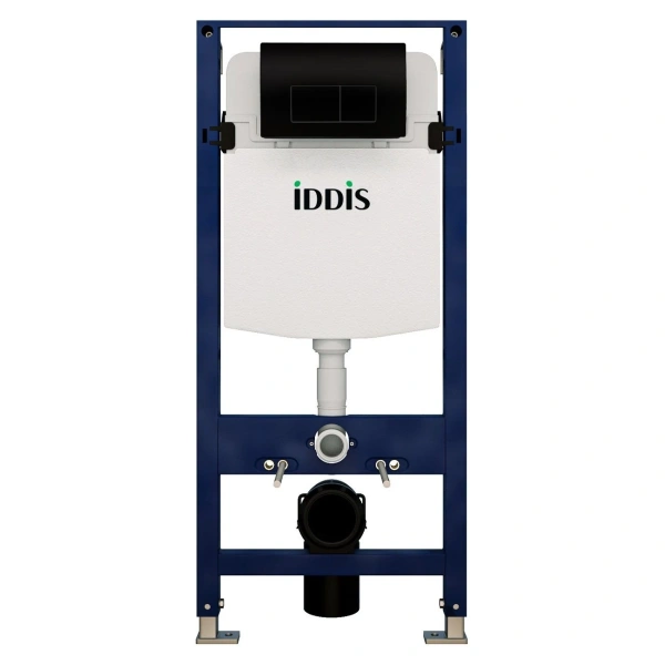 Инсталляция для унитаза IDDIS Optima Home OPH00MBi32K с кнопкой смыва, черный