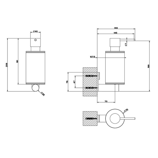 Дозатор для мыла Gessi 316 54713#707 белый