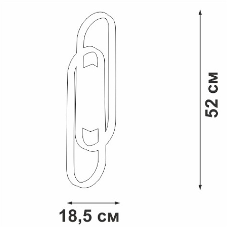 Накладной светильник Vitaluce V3042 V3042-1/2A
