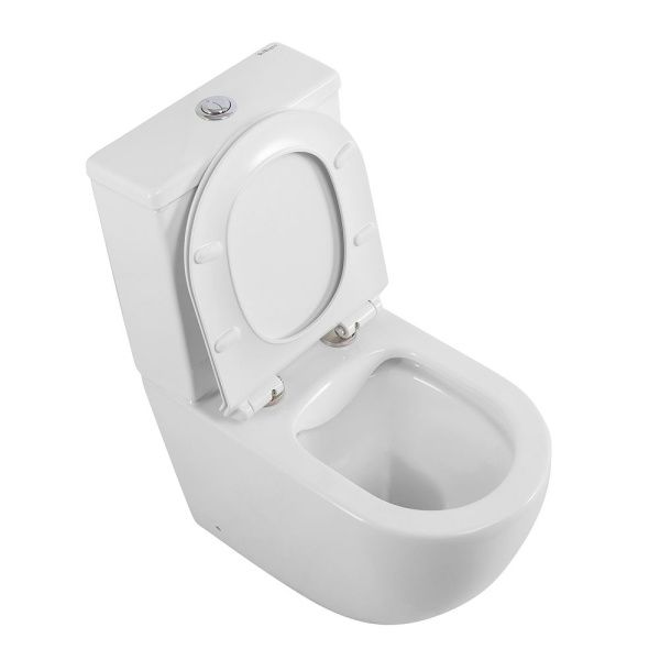 Унитаз-компакт безободковый BelBagno AMANDA BB051CPR с сиденьем BB076SC