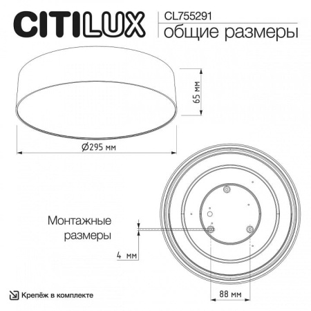 Накладной светильник Citilux BART CL755291