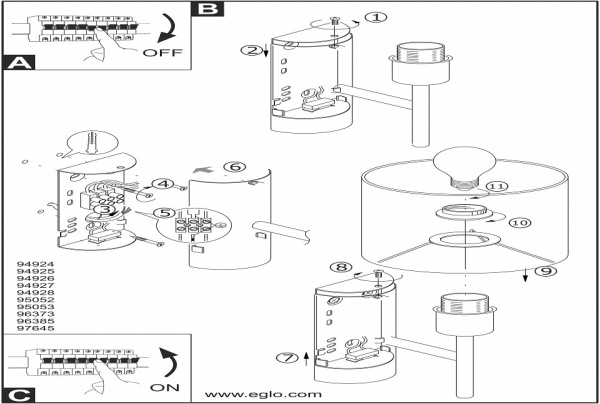 Бра Eglo Viserbella 97645