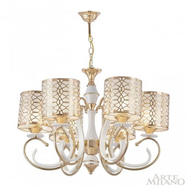 Подвесная люстра Arte Milano Florentia-1237 301237/6 Wh/Gd