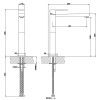 Смеситель для раковины Gessi Rettangolo 11924#031