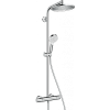 Душевая стойка hansgrohe Crometta S 240 1jet Showerpipe EcoSmart 27268000 с термостатом