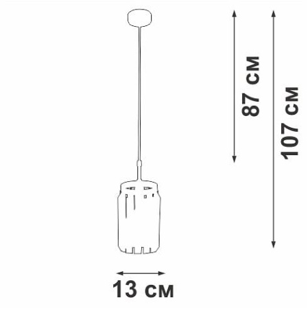 Подвесной светильник Vitaluce V5151 V5151-9/1S