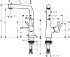 Смеситель для раковины hansgrohe TALIS-S 72105000