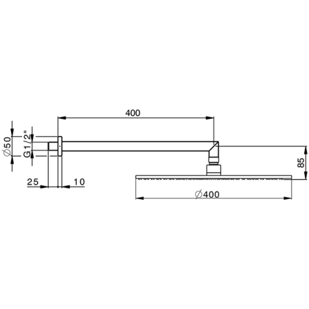 Верхний душ Cisal Shower DS01361021