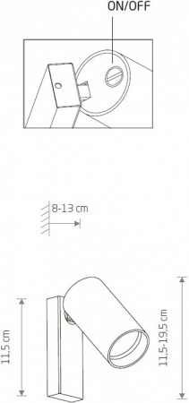 Бра Nowodvorski Mono 7808