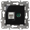 ТВ-розетка и розетка Ethernet RJ-45 без рамки Эра Эра 12 12-3110-06