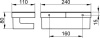 Полочка Keuco Moll 12758010001 хром/антрацит