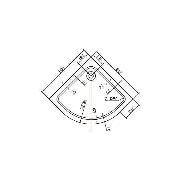 Душевой поддон Vincea VST-2AQ-8080